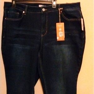 High rise straight leg jeans